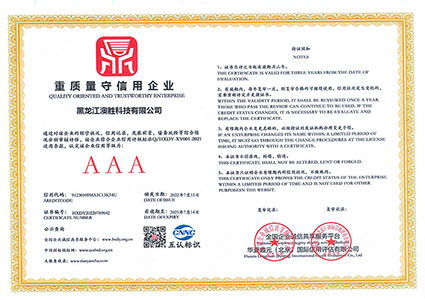 重质量守信用企业